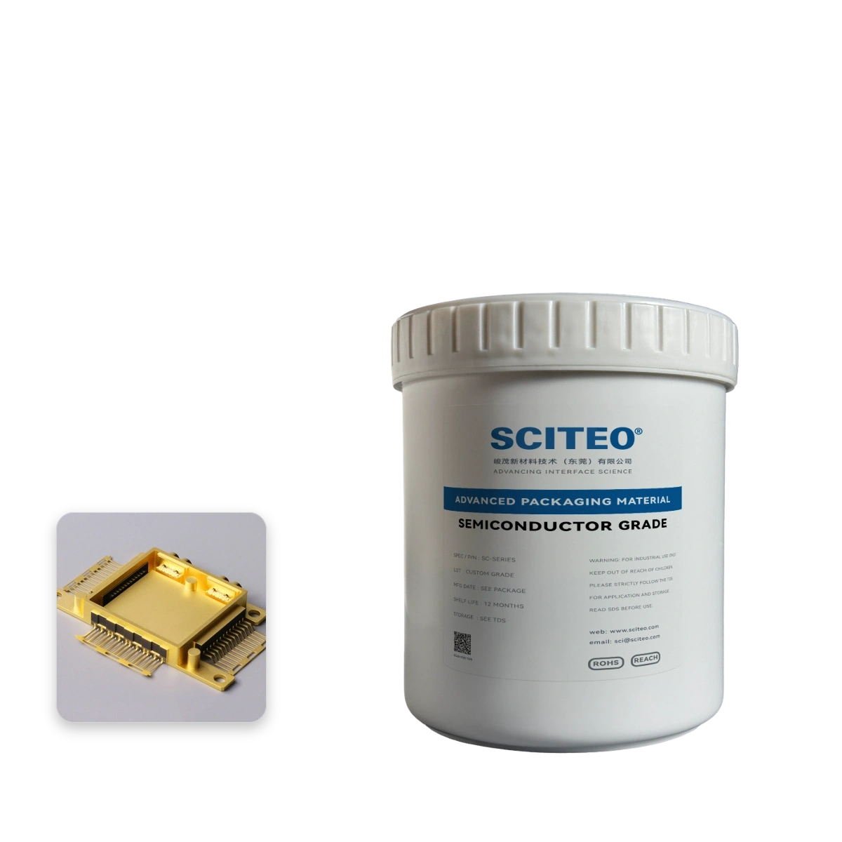 SC618 500 °C Conductive Adhesive — Single-Component, Heat-Cure, High-Strength, Low-Resistance Bonding